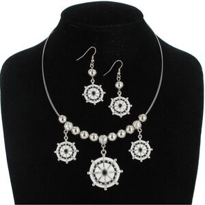 Silver Nautical Jewelry Set